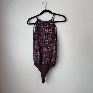 Abercrombie Brown Polka Dot Bodysuit